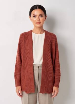 Vestă cu mâneci lungi elasticitate portocalie MOLLY BRACKEN femeie