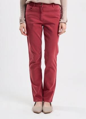 Pantalon slim elasticitate mărime normală roz ELLE EST OU LA MER femeie