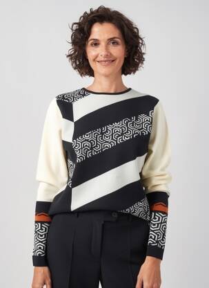 Pulover croială dreaptă mâneci lungi negru TELMAIL femeie