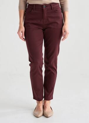 Pantalon slim elasticitate mărime normală maro KANOPE femeie