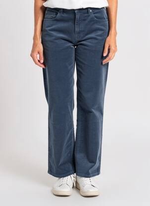 Pantalon drept elasticitate mărime normală albastru KANOPE femeie