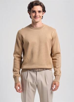 Pulover elasticitate mâneci lungi maro SCOTCH & SODA bărbat