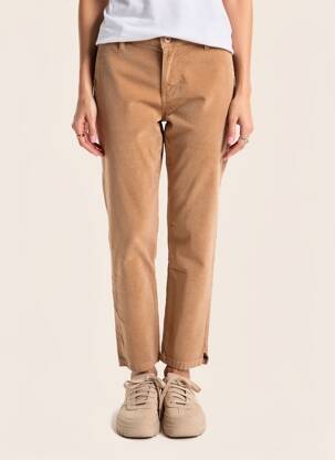 Pantalon chino elasticitate mărime normală bej PAKO LITTO femeie