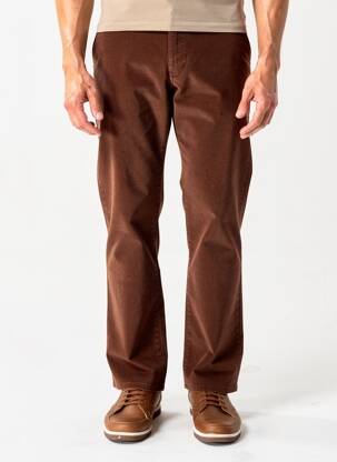 Pantalon chino țesătură melanj mărime normală maro M5 BY MEYER bărbat