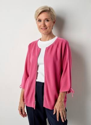 Vestă cu mâneci lungi mâneci 3/4 roz THOMAS RABE femeie