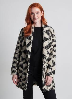 Palton lung croială dreaptă fără glugă negru MAISON SCOTCH femeie