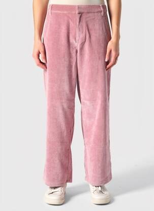 Pantalon drept elasticitate talie înaltă roz CREAM femeie
