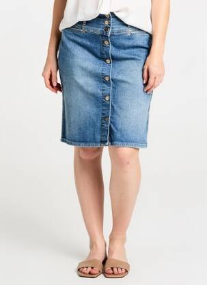 Fustă midi albastru PEPE JEANS femeie