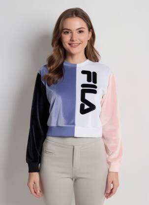 Hanorac elasticitate mâneci lungi violet FILA femeie