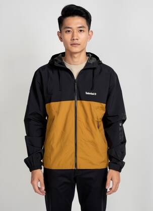 Jachetă vânt buzunare cu glugă negru TIMBERLAND bărbat