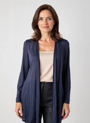 Vestă cu mâneci lungi elasticitate albastru MARBLE femeie