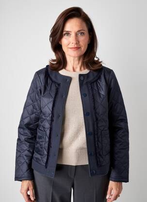 Geacă matlasată mâneci lungi fără glugă albastru GERRY WEBER femeie