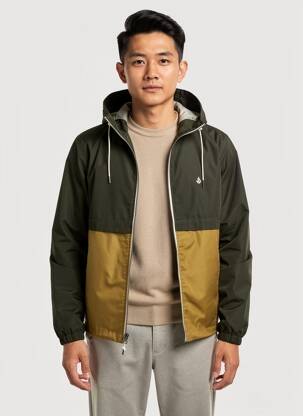 Parka mâneci lungi cu glugă verde VOLCOM bărbat
