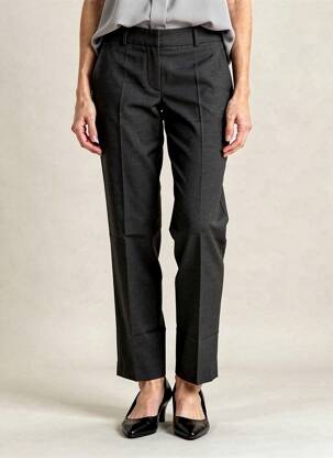 Pantalon drept elasticitate mărime normală gri LEON & HARPER femeie