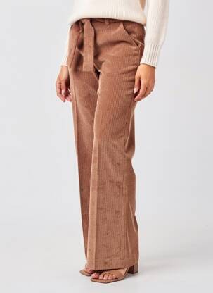 Pantalon evazat elasticitate mărime normală maro DANIELLE ENGEL femeie