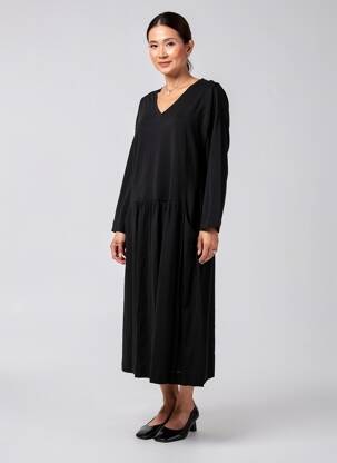 Rochie midi mâneci lungi mâneci lungi negru MASAI femeie