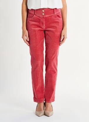 Pantalon slim talie elastică mărime normală roz C'EST BEAU LA VIE femeie