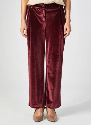 Pantalon drept elasticitate mărime normală roșu ELORA femeie