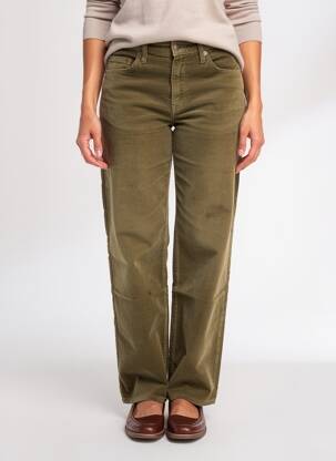 Pantalon drept elasticitate mărime normală verde JOST femeie