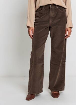 Pantalon drept elasticitate talie înaltă maro JOST femeie