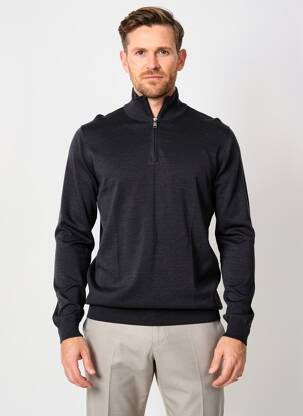 Pulover elasticitate mâneci lungi gri HUGO BOSS bărbat