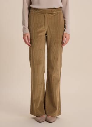 Pantalon evazat elasticitate talie înaltă verde V.DE.VINSTER femeie