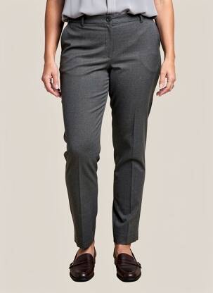 Pantalon slim talie elastică gri WEINBERG femeie