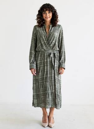 Rochie lungă mâneci lungi mâneci lungi negru DIEGA femeie