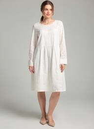 Rochie midi mâneci lungi mâneci lungi alb CHLOÉ STORA femeie