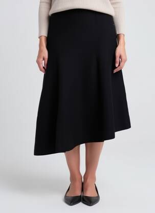Fustă midi elasticitate negru VANESSA BRUNO femeie