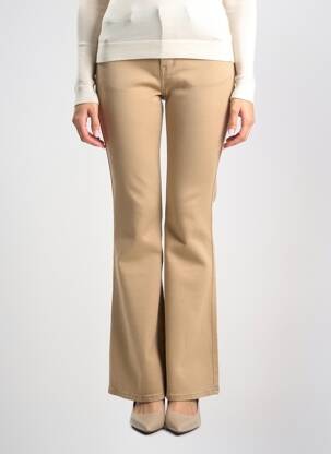 Pantalon evazat croială evazată bej MULTIPLES femeie