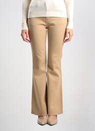 Pantalon evazat croială evazată bej MULTIPLES femeie
