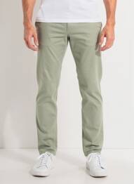 Pantalon chino elasticitate mărime normală verde LA CIBLE ROUGE bărbat