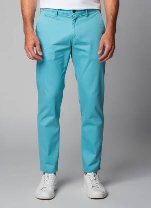 Pantalon chino elasticitate mărime normală albastru LA CIBLE ROUGE bărbat