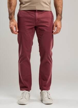 Pantalon chino elasticitate mărime normală roșu TOMMY HILFIGER bărbat