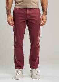 Pantalon chino elasticitate mărime normală roșu TOMMY HILFIGER bărbat