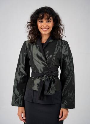 Jachete casual croială cambrată negru SARAH PACINI femeie