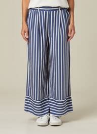 Pantalon larg buzunare mărime normală albastru GALERIE LAFAYETTE femeie