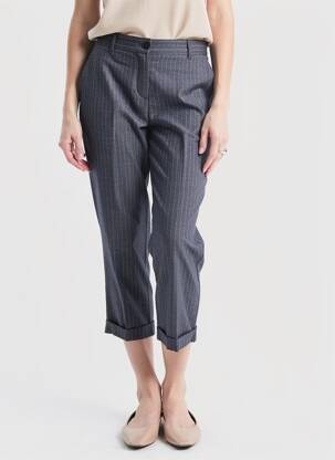 Pantalon 7/8 talie înaltă talie înaltă albastru MAISON LAB femeie