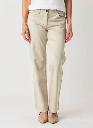 Pantalon drept elasticitate mărime normală bej JOCAVI femeie