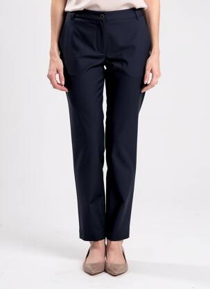 Pantalon slim elasticitate mărime normală albastru RIVIERES DE LUNE femeie