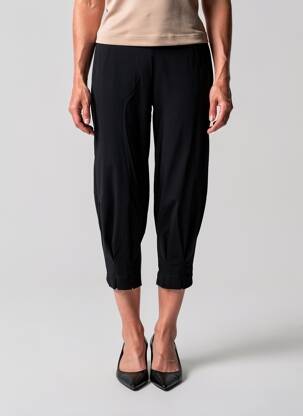 Pantalon 7/8 elasticitate mărime normală negru MALOKA femeie