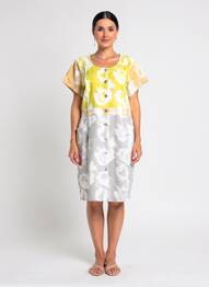 Rochie midi mâneci scurte mâneci scurte verde AGATHE & LOUISE femeie