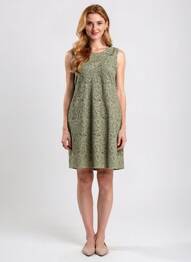 Rochie midi fără mâneci fără mâneci verde PAUL BRIAL femeie
