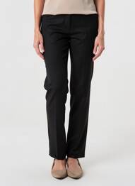 Pantalon slim talie elastică mărime normală negru BARILOCHE femeie