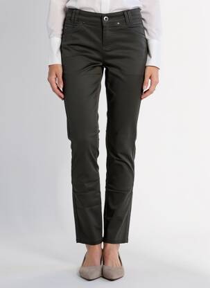 Pantalon slim țesătură acoperită mărime normală verde STREET ONE femeie