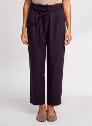 Pantalon drept elasticitate mărime normală violet LE PETIT BAIGNEUR femeie