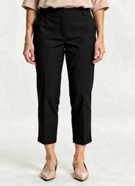 Pantalon 7/8 elasticitate mărime normală negru JULIE GUERLANDE femeie