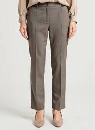 Pantalon slim elasticitate mărime normală maro CHRISTINE LAURE femeie