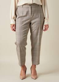 Pantalon 7/8 elasticitate mărime normală bej JULIE GUERLANDE femeie